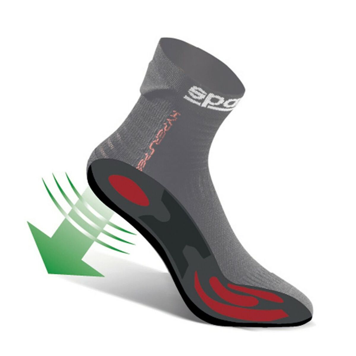 Socks Sparco HIPERSPEED Black (46-47)