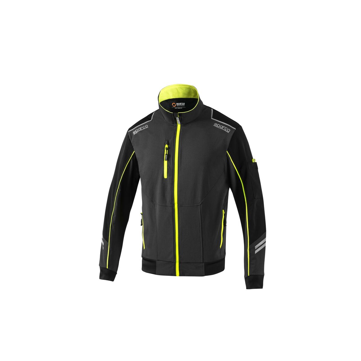 Men’s Sports Jacket Sparco Tech TW Yellow Grey Men’s Sports Jacket Sparco Tech TW Yellow Grey