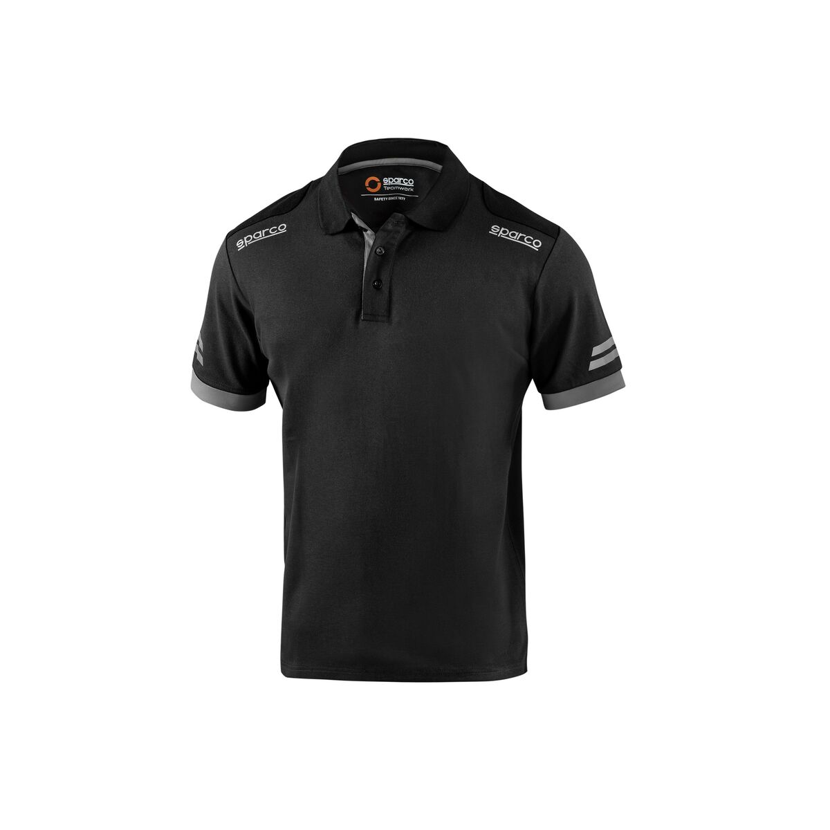Men’s Short Sleeve Polo Shirt Sparco Koma Tools 02415nrgs Black Grey Men’s Short Sleeve Polo Shirt Sparco Koma Tools 02415nrgs Black Grey