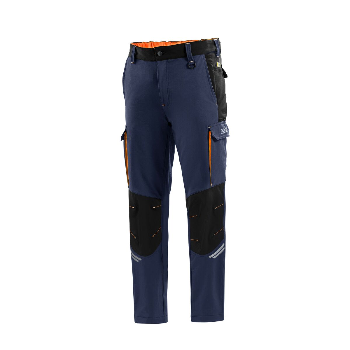 Long Sports Trousers Sparco Tech TW Dark blue Orange Long Sports Trousers Sparco Tech TW Dark blue Orange