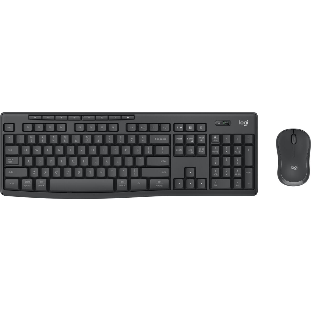 Keyboard and Mouse Logitech MK370 Graphite Italian Qwerty US Keyboard and Mouse Logitech MK370 Graphite Italian Qwerty US