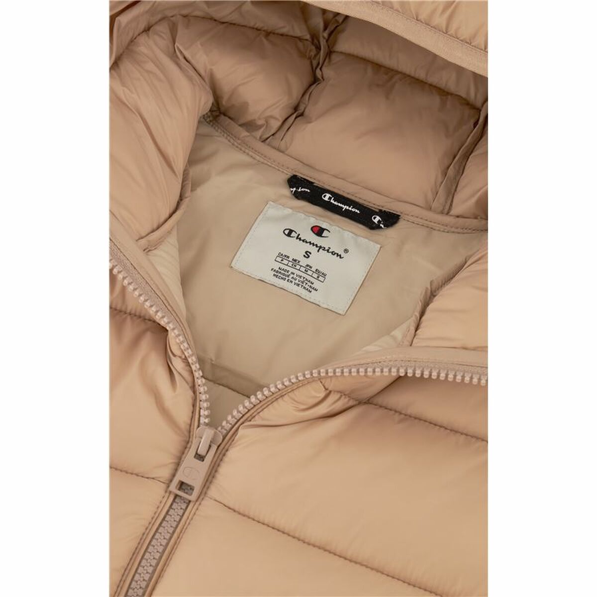 Women’s Sports Jacket Champion Hooded Beige
