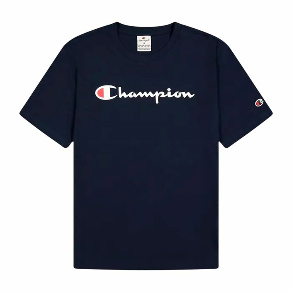 Men’s Short Sleeve T-Shirt Champion Champion Crewneck Navy Blue Men’s Short Sleeve T-Shirt Champion Champion Crewneck Navy Blue