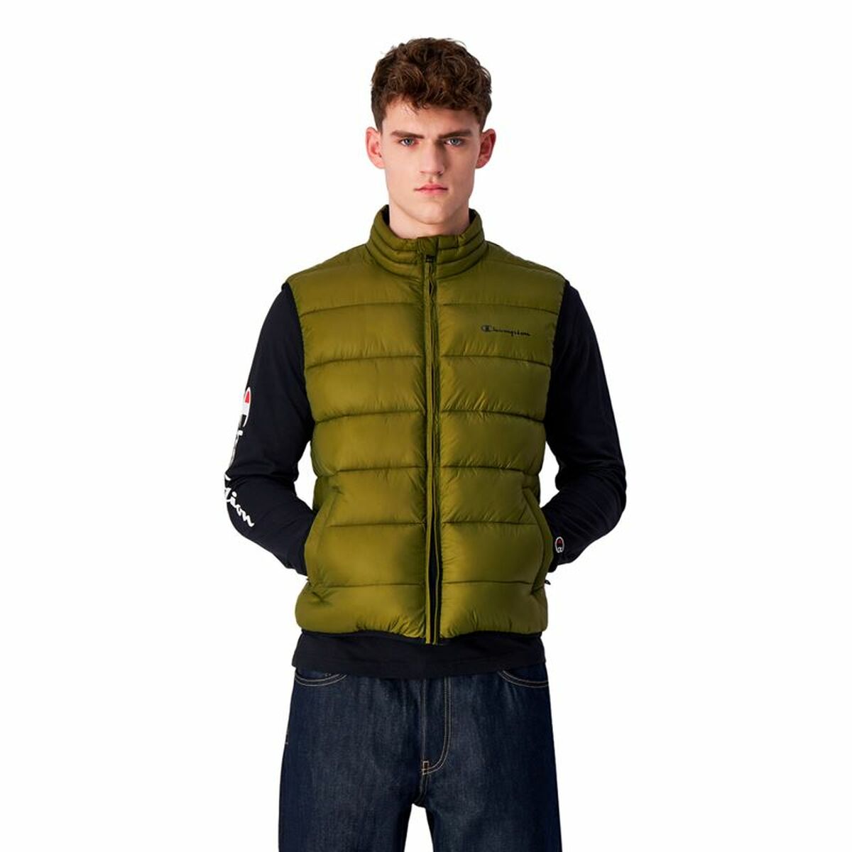 Men’s Sports Gilet Champion Vest Green Men’s Sports Gilet Champion Vest Green