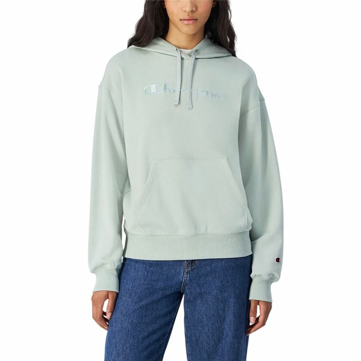 Womens Hoodie Champion 117785-GS129 Aquamarine