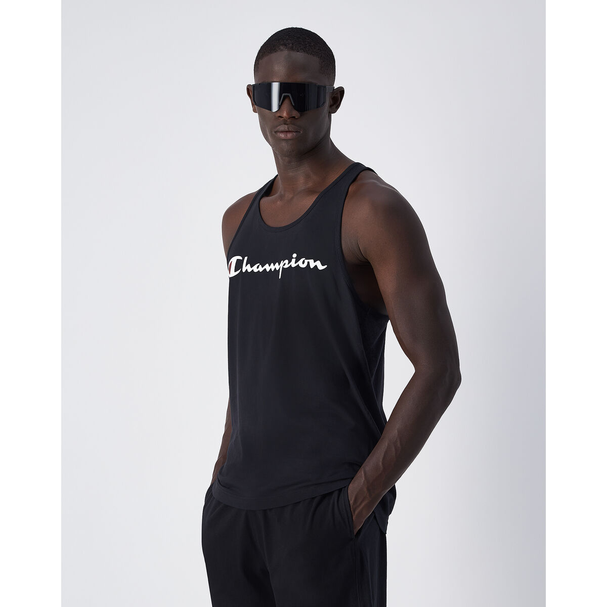 Men’s Sleeveless T-shirt Champion CHAMPION TANK 220780 NBK Black