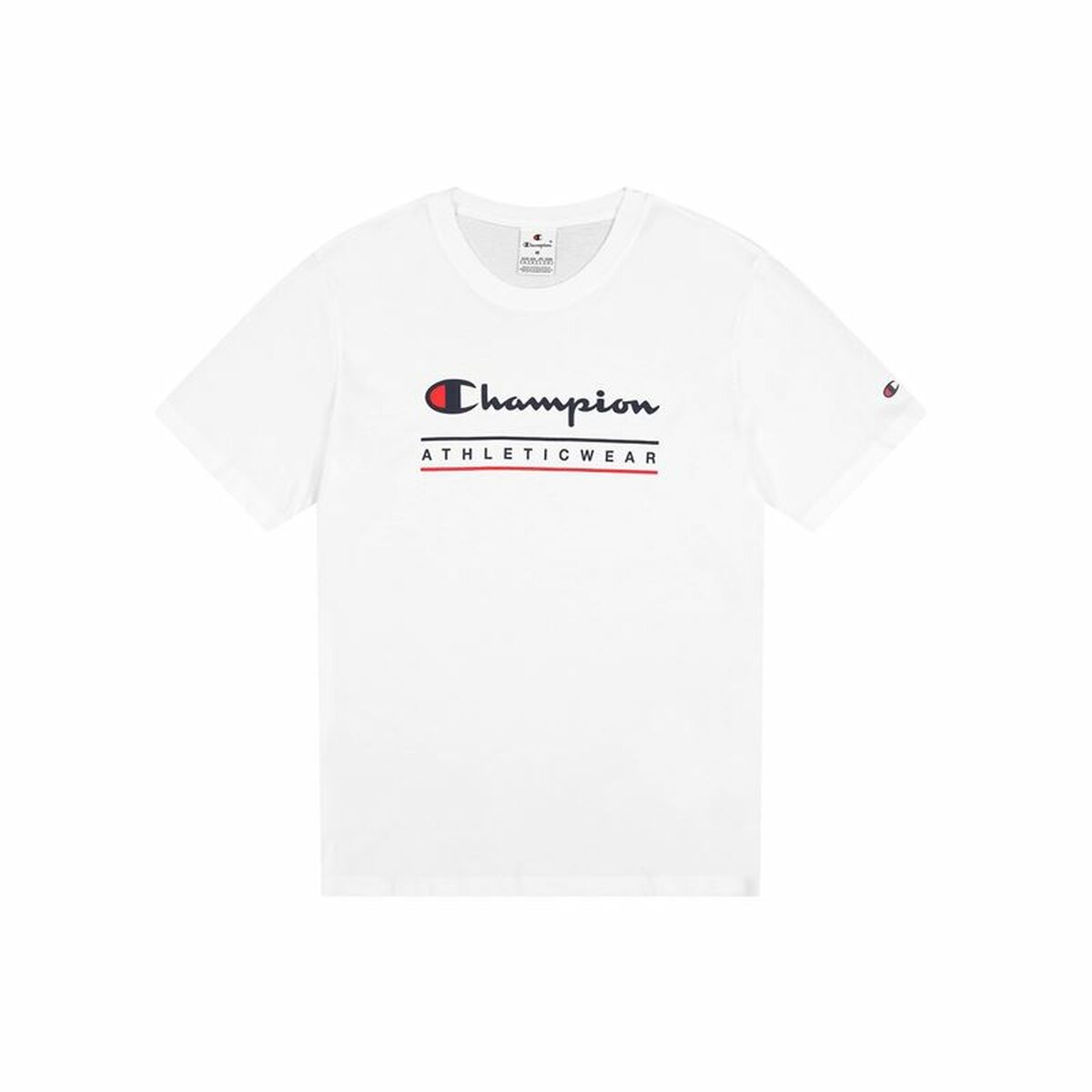 Menâs Short Sleeve T-Shirt Champion Champion SS White Menâs Short Sleeve T-Shirt Champion Champion SS White