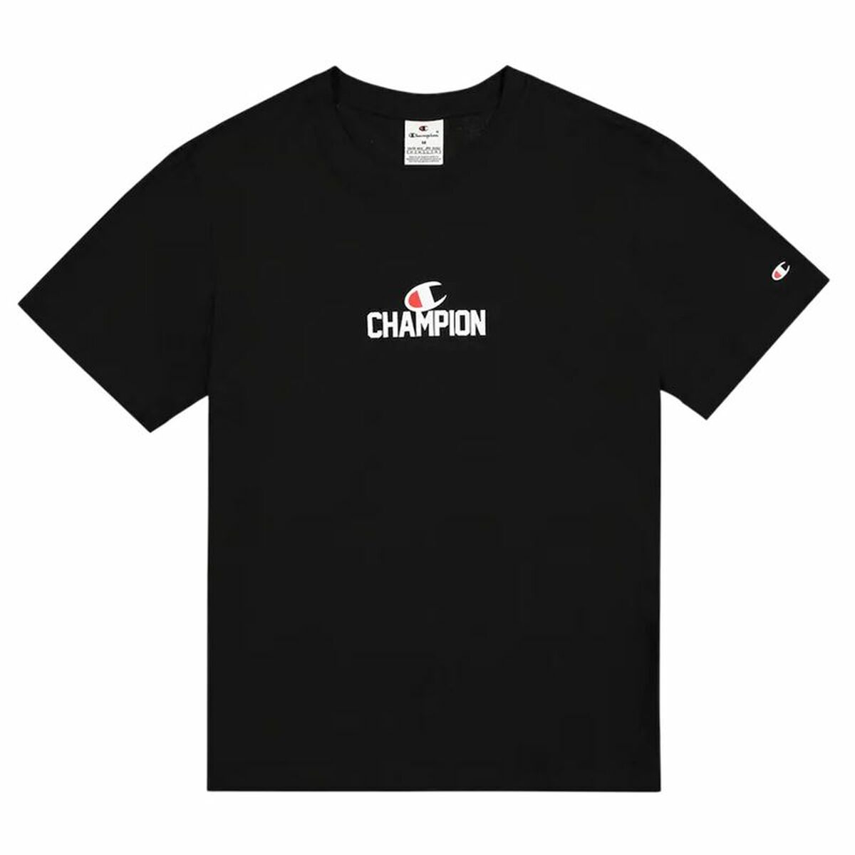 Men’s Short Sleeve T-Shirt Champion Champion SS Black Men’s Short Sleeve T-Shirt Champion Champion SS Black