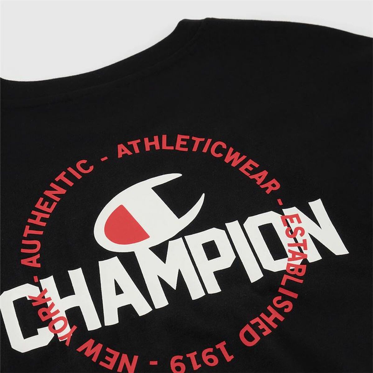 Men’s Short Sleeve T-Shirt Champion Champion SS Black