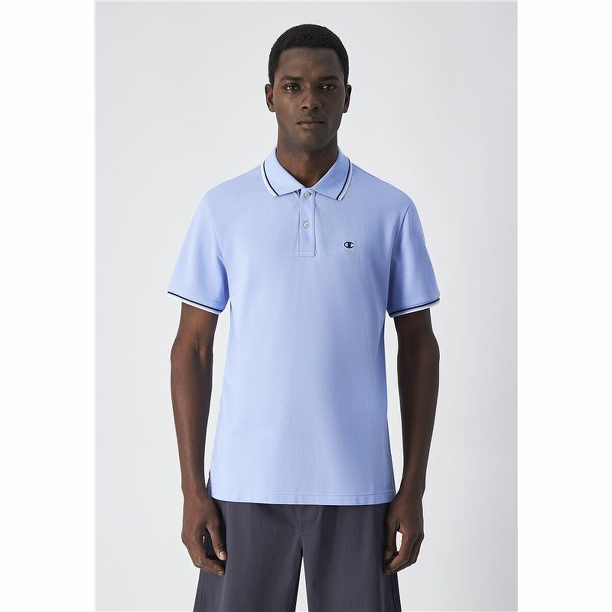 Mens Short Sleeve Polo Shirt Champion Violet