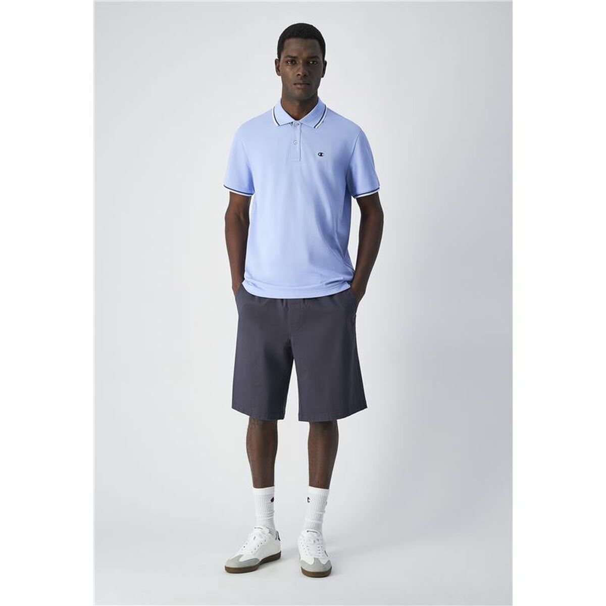 Mens Short Sleeve Polo Shirt Champion Violet
