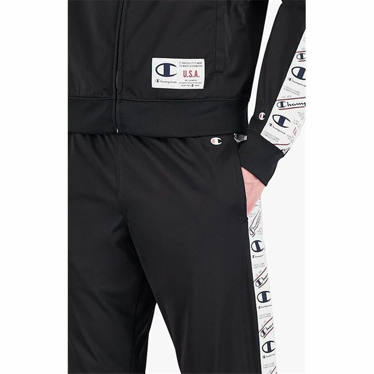 Trousers Champion Rib Cuff Black