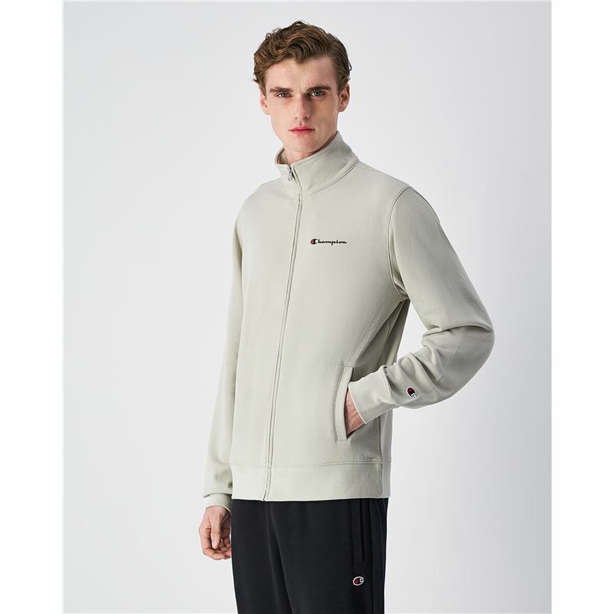 Tracksuit for Adults Champion Full Zip Suit White Men