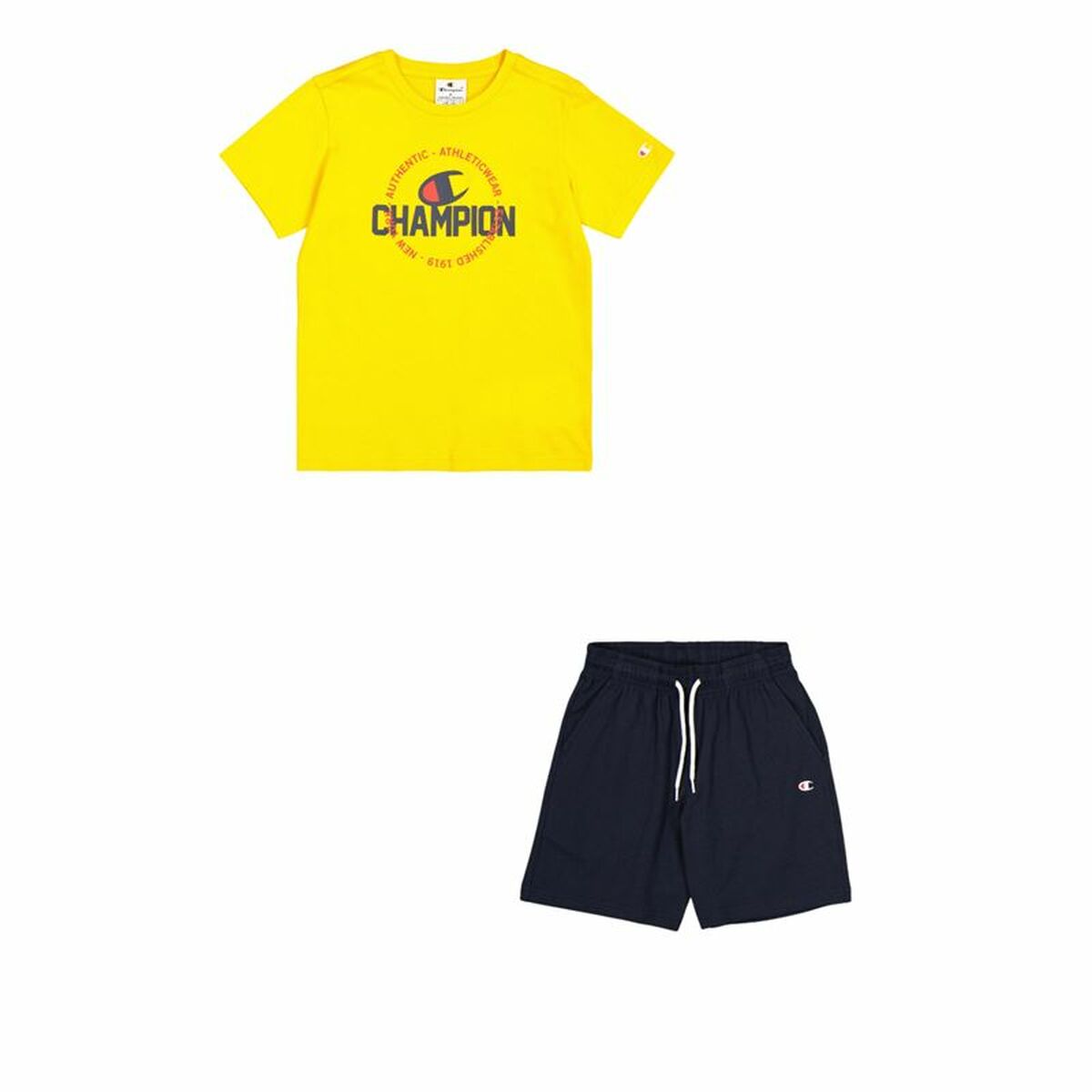 Children’s Sports Outfit Champion Yellow Navy Blue Children’s Sports Outfit Champion Yellow Navy Blue