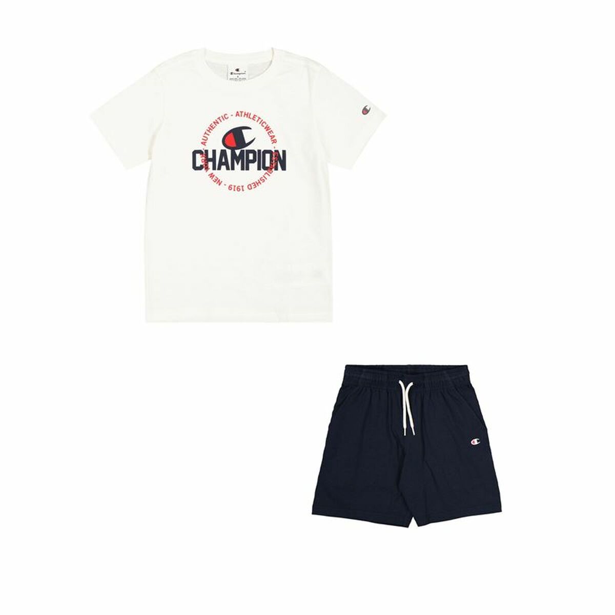 Children’s Sports Outfit Champion White Navy Blue Children’s Sports Outfit Champion White Navy Blue