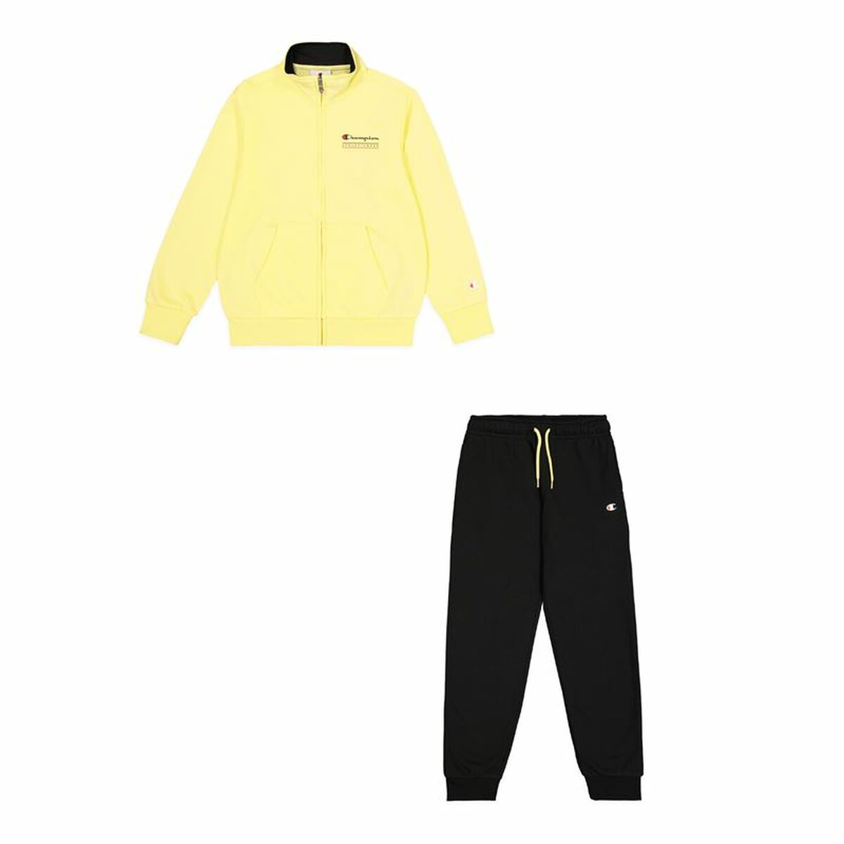 Children’s Tracksuit Champion Champion Full Zip Suit Yellow Black Children’s Tracksuit Champion Champion Full Zip Suit Yellow Black