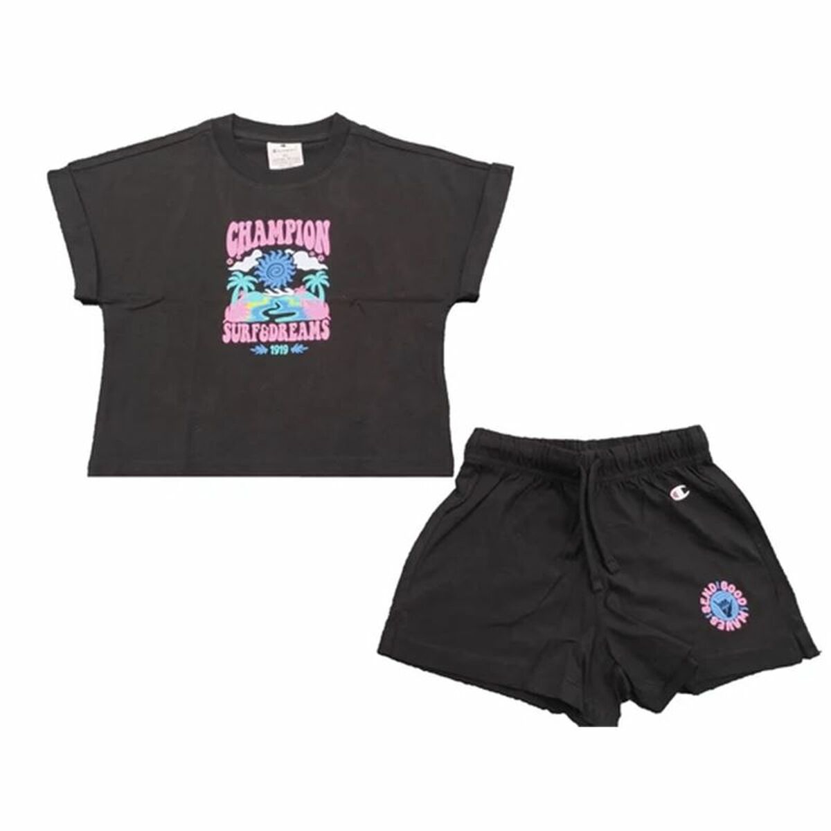 Children’s Sports Outfit Champion Black Children’s Sports Outfit Champion Black