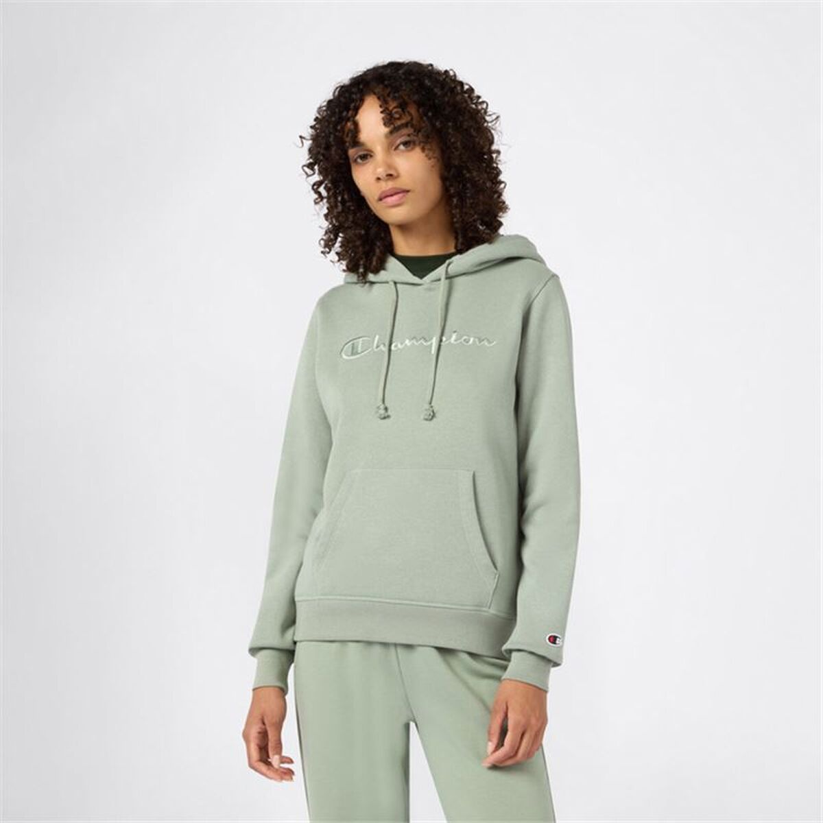 Womens Hoodie Champion Champion Icons Tonal Dark green