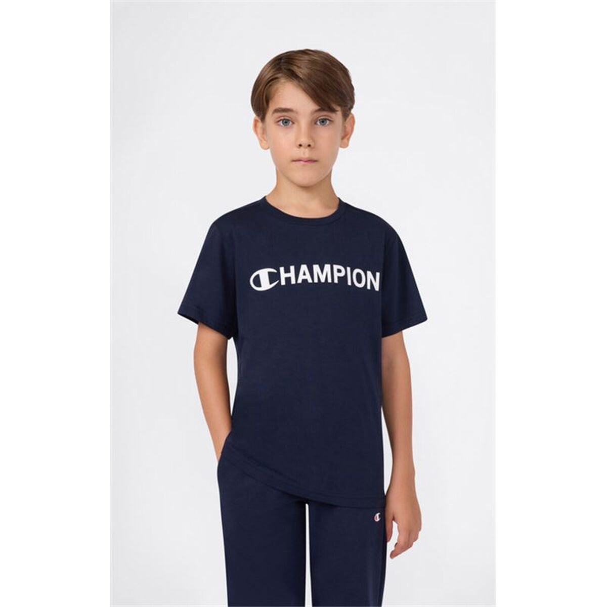 Child’s Short Sleeve T-Shirt Champion Graphic Shop Navy Blue