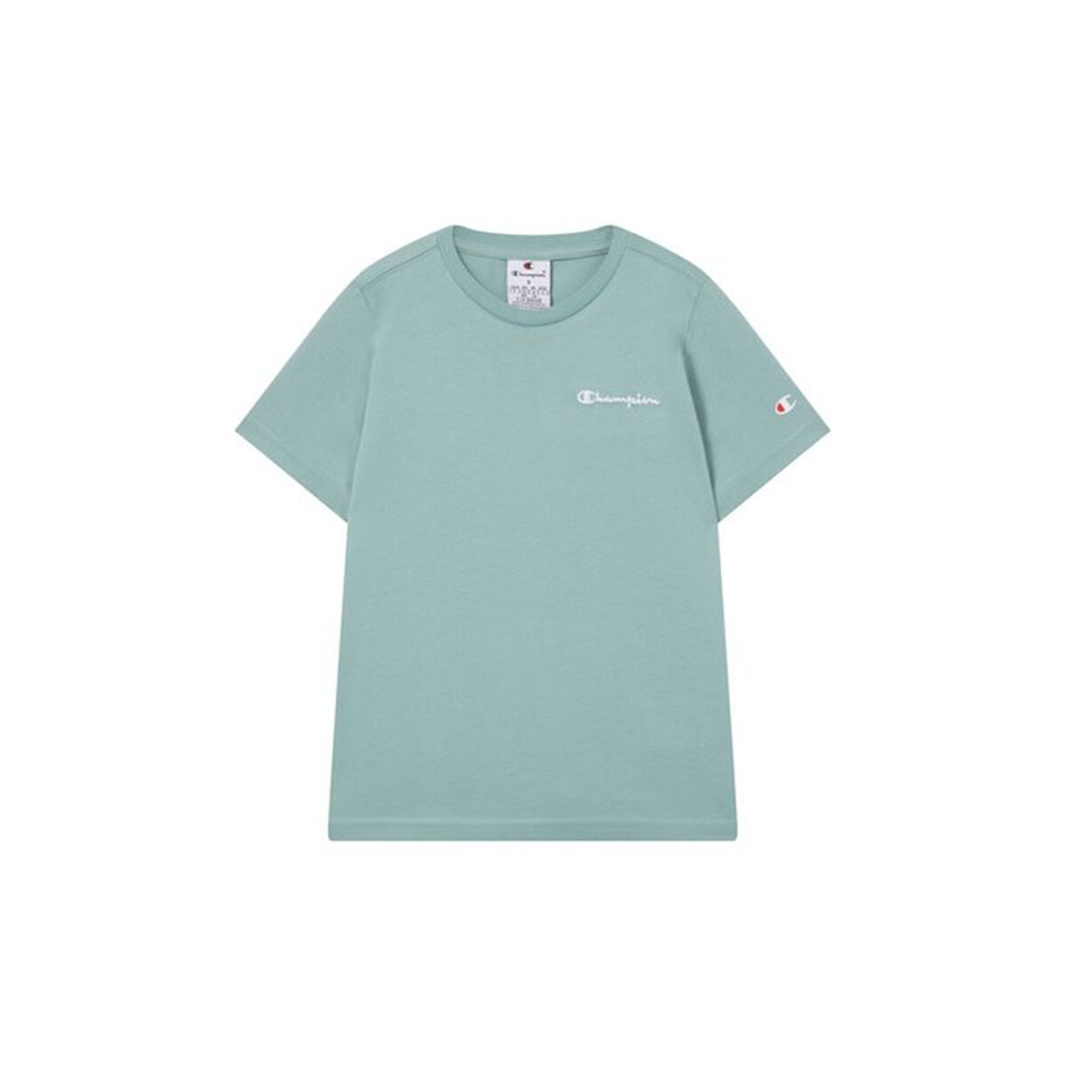 Child’s Short Sleeve T-Shirt Champion Icons Contrast Aquamarine
