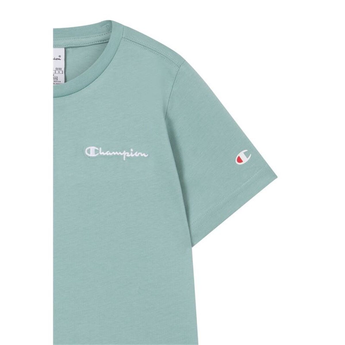 Child’s Short Sleeve T-Shirt Champion Icons Contrast Aquamarine