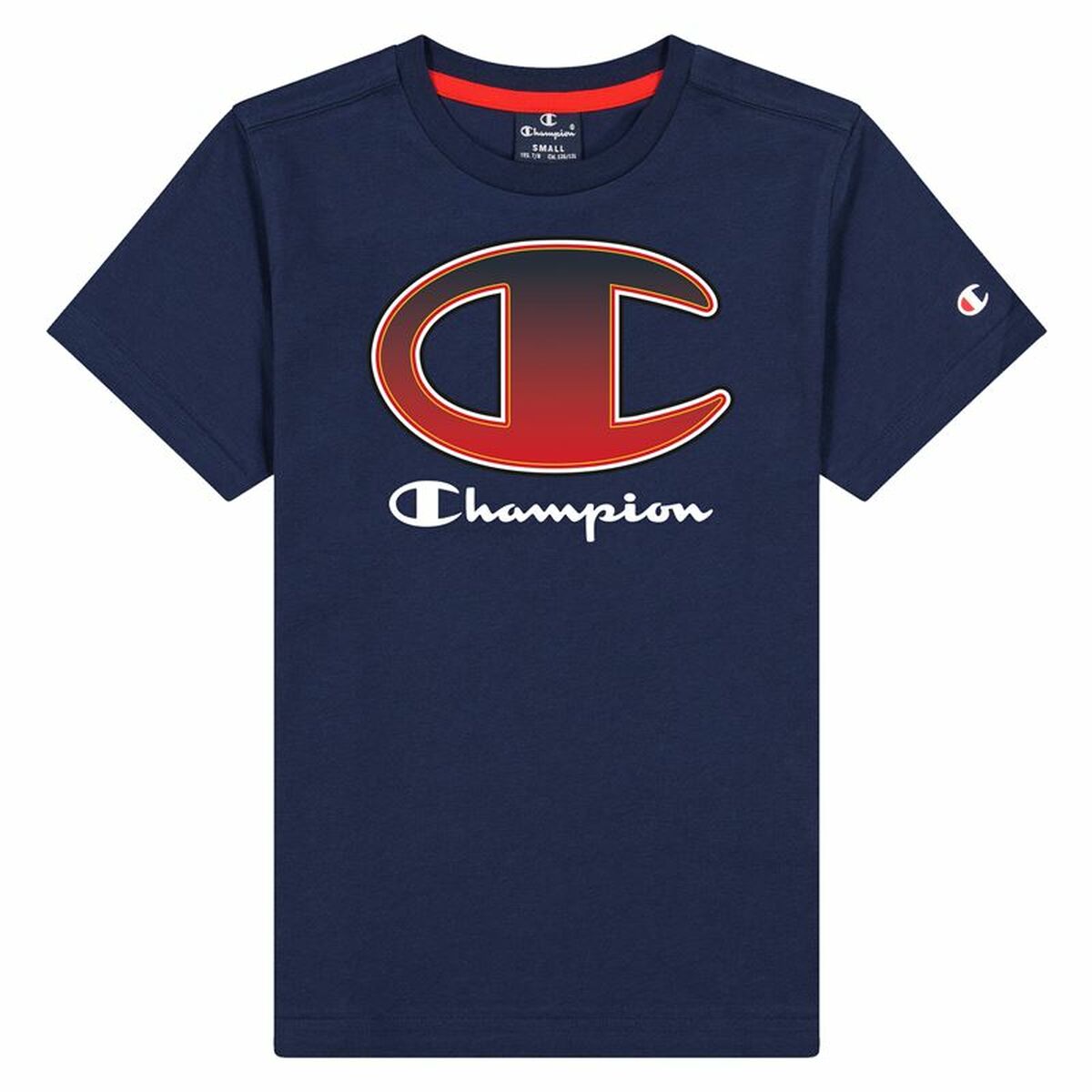 Child’s Short Sleeve T-Shirt Champion Crewneck T-Shirt B Navy Blue