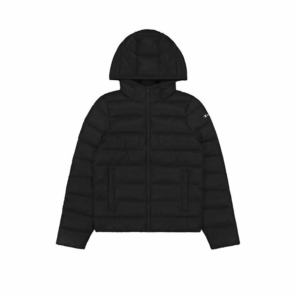 Women’s Sports Jacket Champion Legacy Polyfilled With hood Black