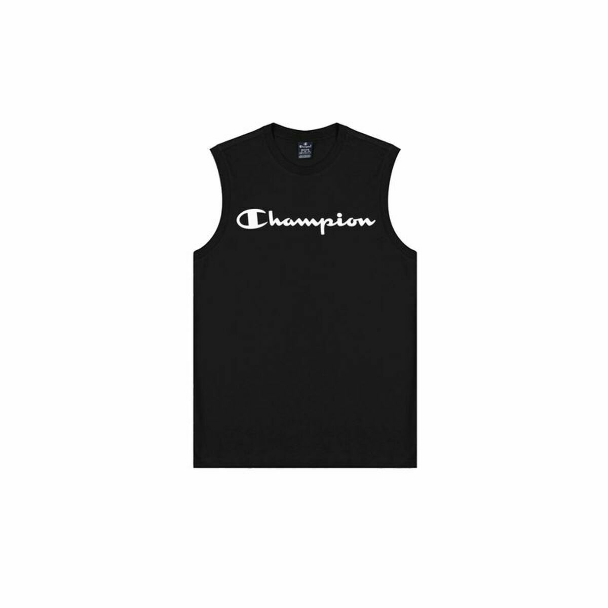Men’s Sleeveless T-shirt Champion Crewneck Black