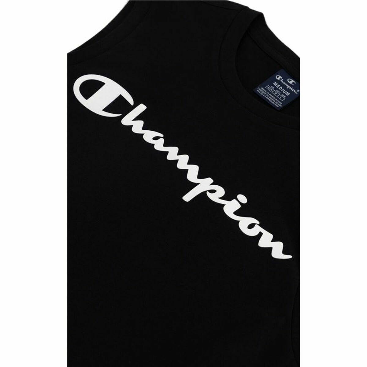 Men’s Sleeveless T-shirt Champion Crewneck Black