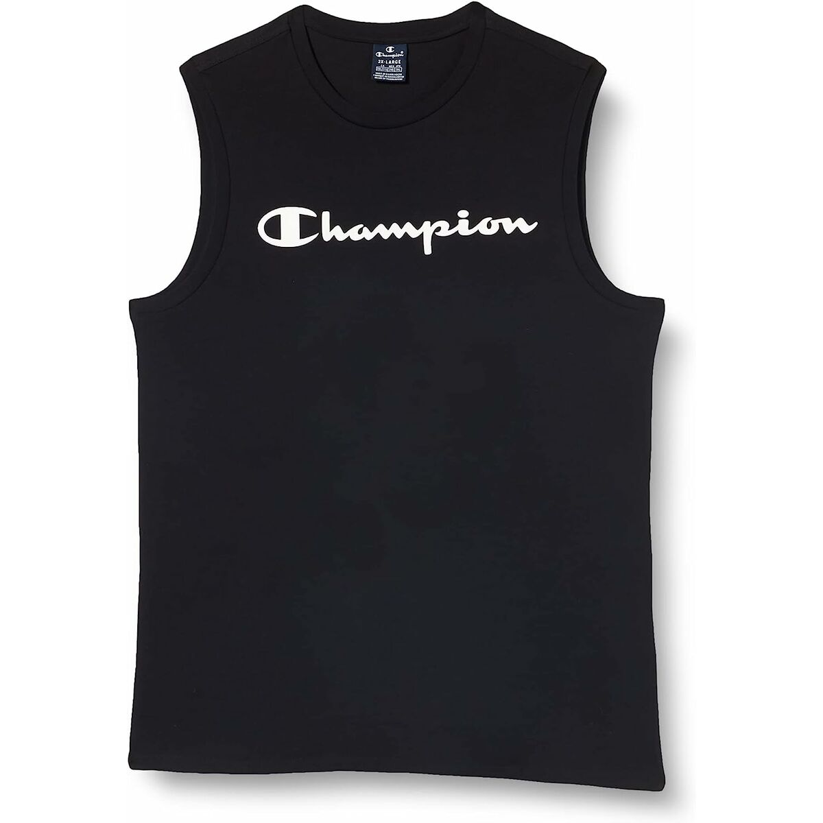 Men’s Sleeveless T-shirt Champion Crewneck Black