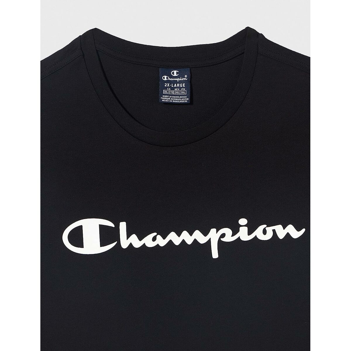 Men’s Sleeveless T-shirt Champion Crewneck Black