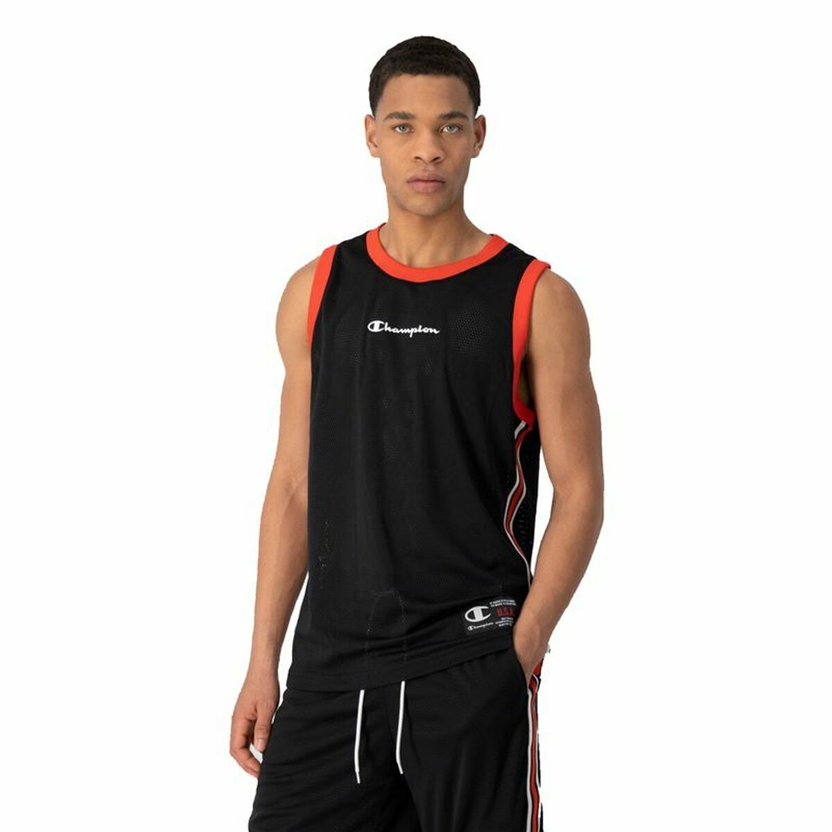 Men’s Sleeveless T-shirt Champion Tank Top Black