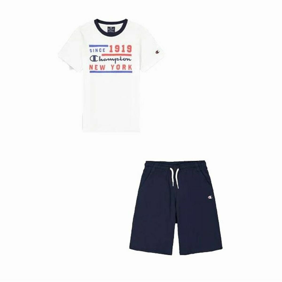 Children’s Sports Outfit Champion White 2 Pieces Children’s Sports Outfit Champion White 2 Pieces