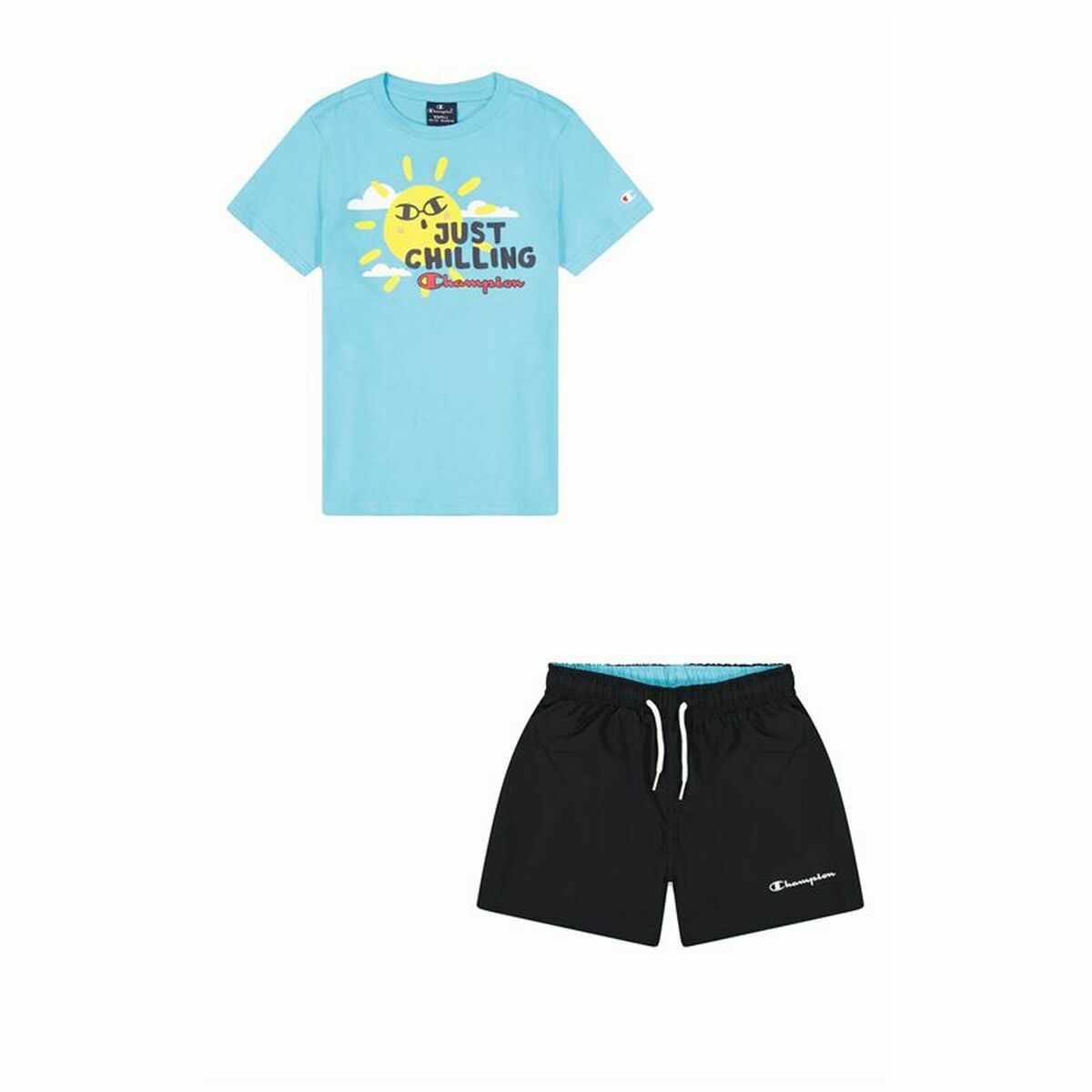 Children’s Sports Outfit Champion Blue 2 Pieces Aquamarine Children’s Sports Outfit Champion Blue 2 Pieces Aquamarine