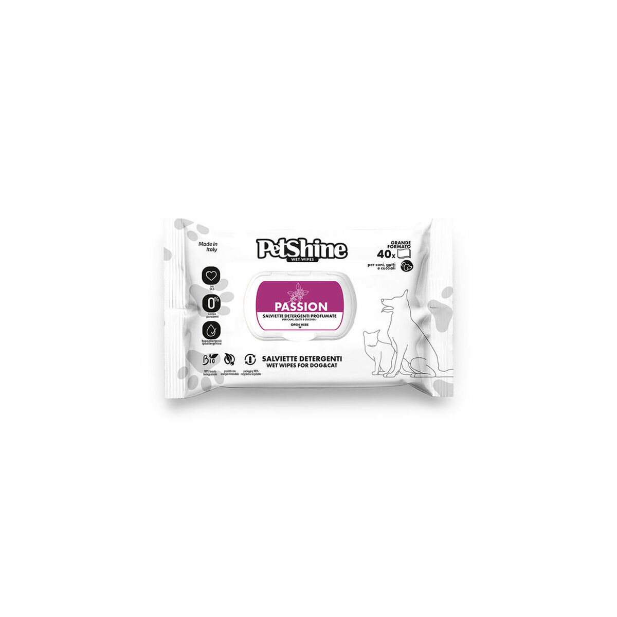 Wet Wipes for Pets Porrini Wet Wipes for Pets Porrini
