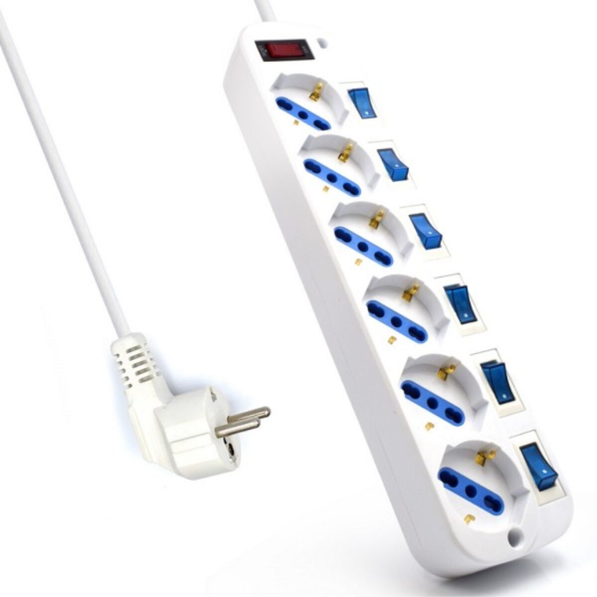 Power Socket – 6 Sockets with Switch Ewent EW3932-5M 3500W (3 m)
