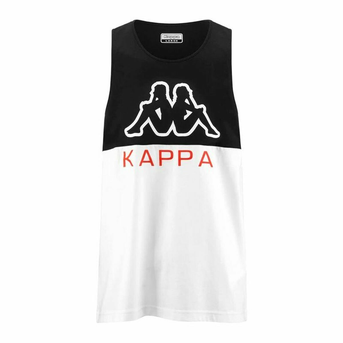 Men’s Sleeveless T-shirt Kappa Eric CKD White Black