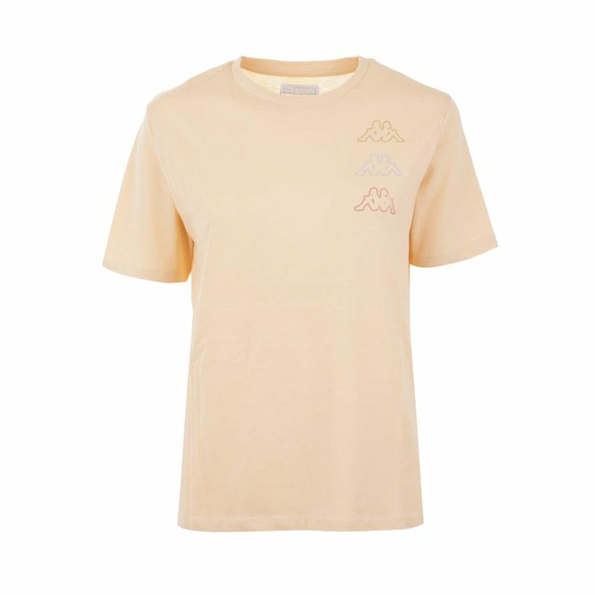 Womenâs Short Sleeve T-Shirt Kappa Kemilia Beige Womenâs Short Sleeve T-Shirt Kappa Kemilia Beige