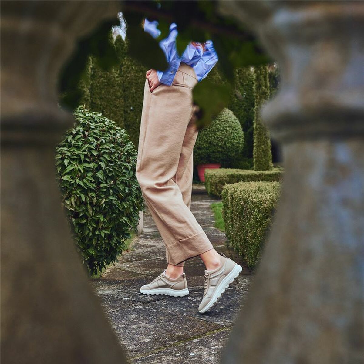 Women’s casual trainers Geox Spherica C Beige