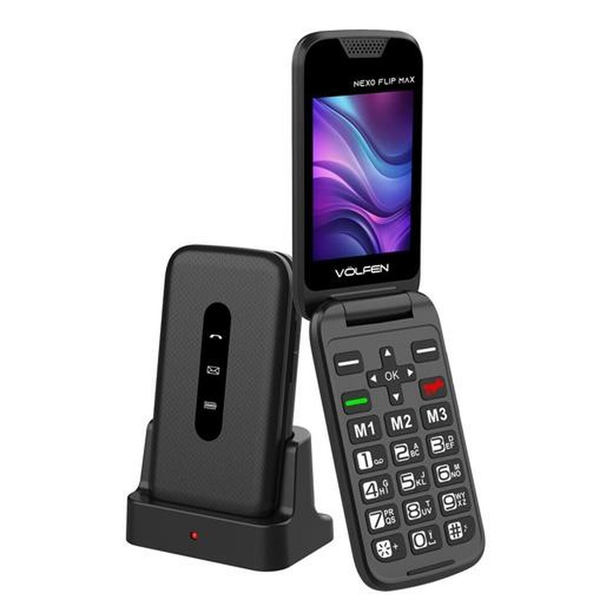 Mobile telephone for older adults Volfen Nexo Flip 64 MB RAM 2,8″