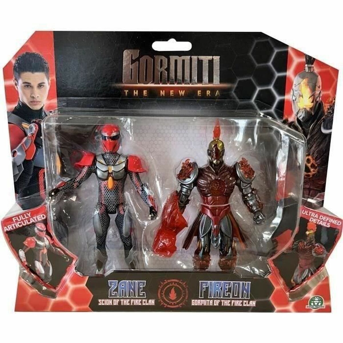 Playset Gormiti GORMITI – Scion and Gormiti associated Fire – Zane and Fireon 15 cm