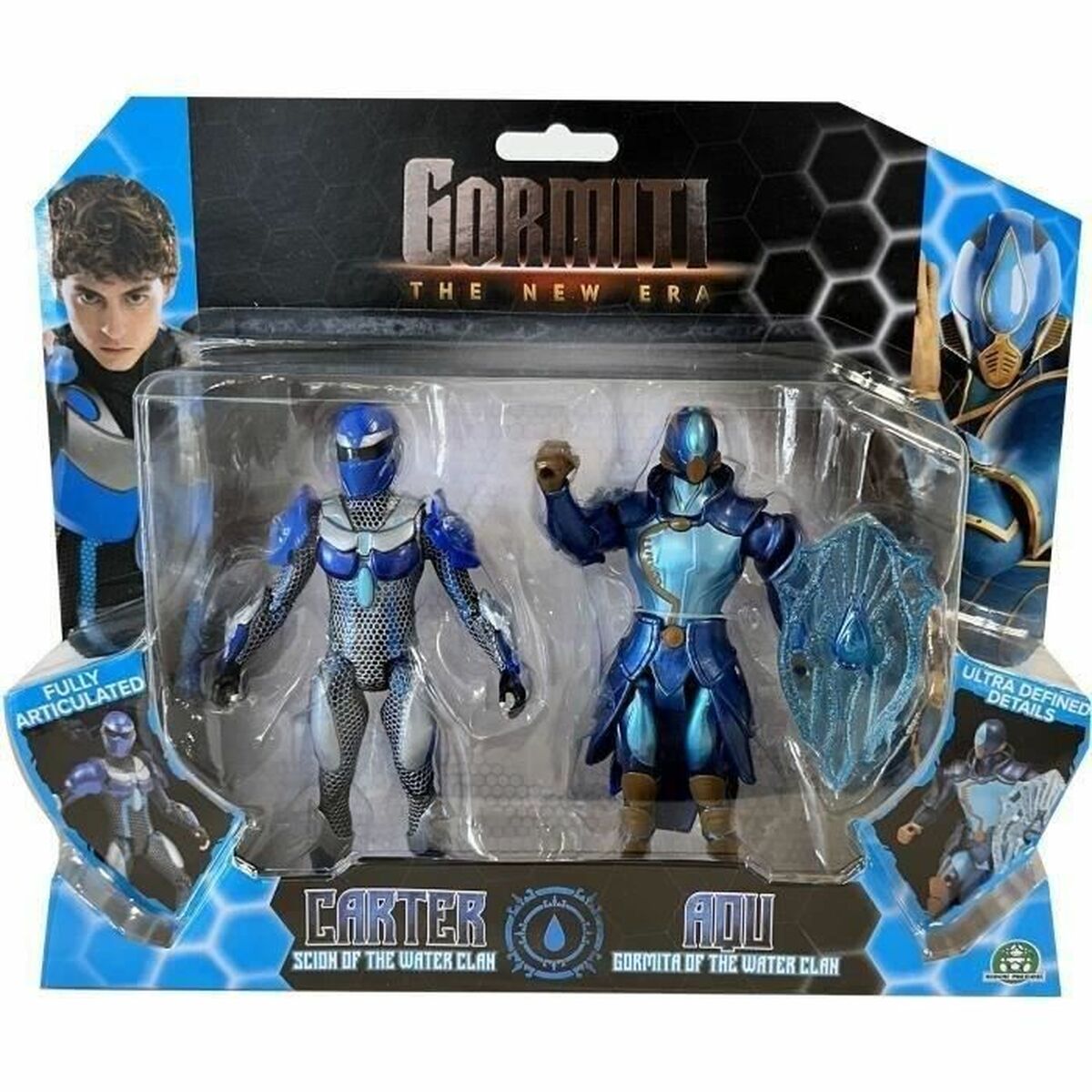 Playset Gormiti Scion and Gormiti associated with Water – Carter and Aqu 15 cm