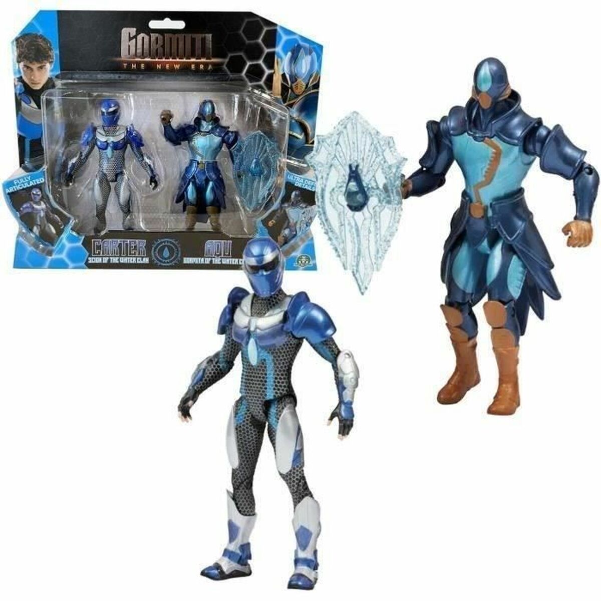 Playset Gormiti Scion and Gormiti associated with Water – Carter and Aqu 15 cm