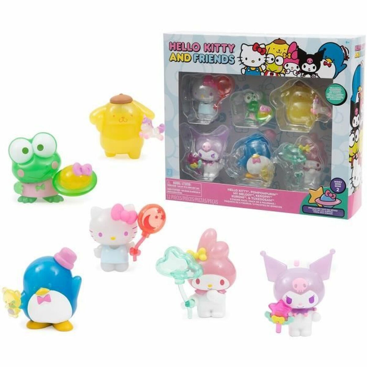 Action Figure Hello Kitty 11 6 Pieces (6 Units) Action Figure Hello Kitty 11 6 Pieces (6 Units)