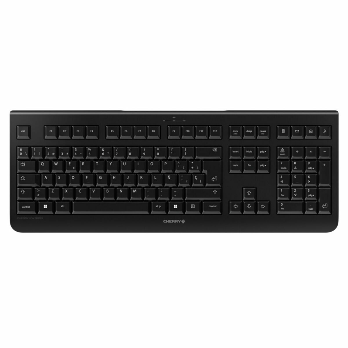 Wireless Keyboard Cherry JK-3000ES-2 Black Spanish Qwerty Wireless Keyboard Cherry JK-3000ES-2 Black Spanish Qwerty