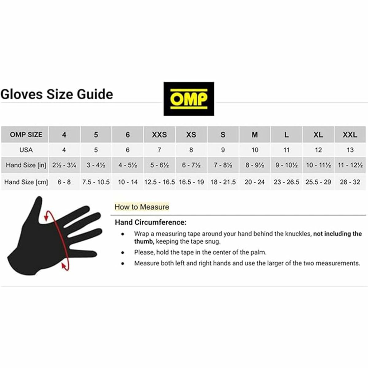 Gloves OMP KS-4 L Black