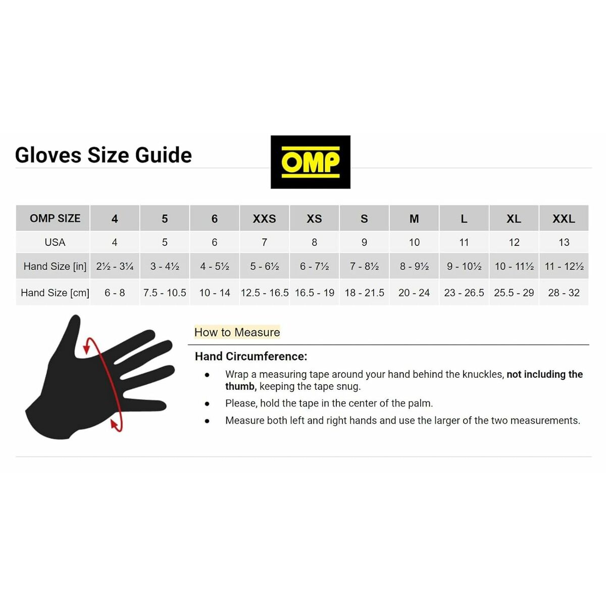 Gloves OMP S Black