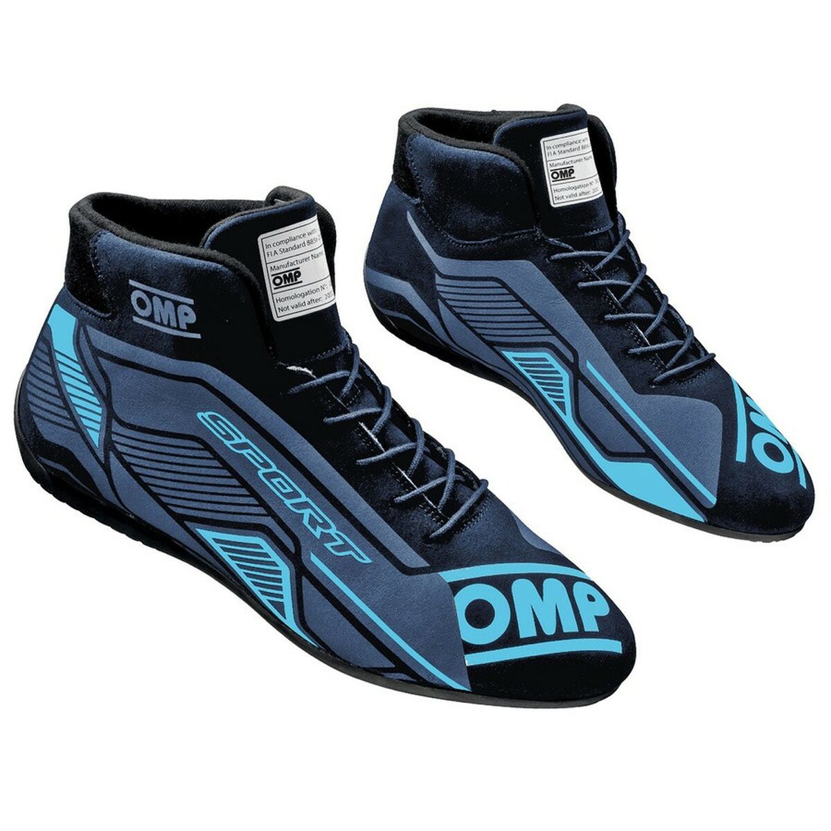Racing Ankle Boots OMP SPORT Black/Blue 38 Racing Ankle Boots OMP SPORT Black/Blue 38