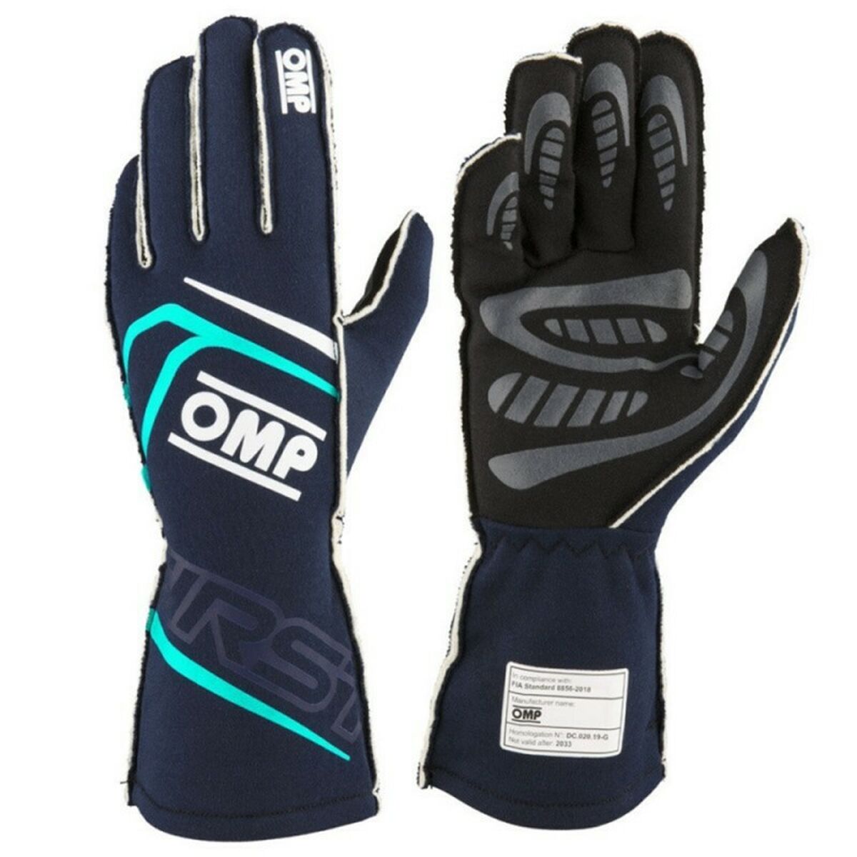 Karting Gloves OMP MY2025 Blue Navy Blue FIA 8856-2018 Karting Gloves OMP MY2025 Blue Navy Blue FIA 8856-2018