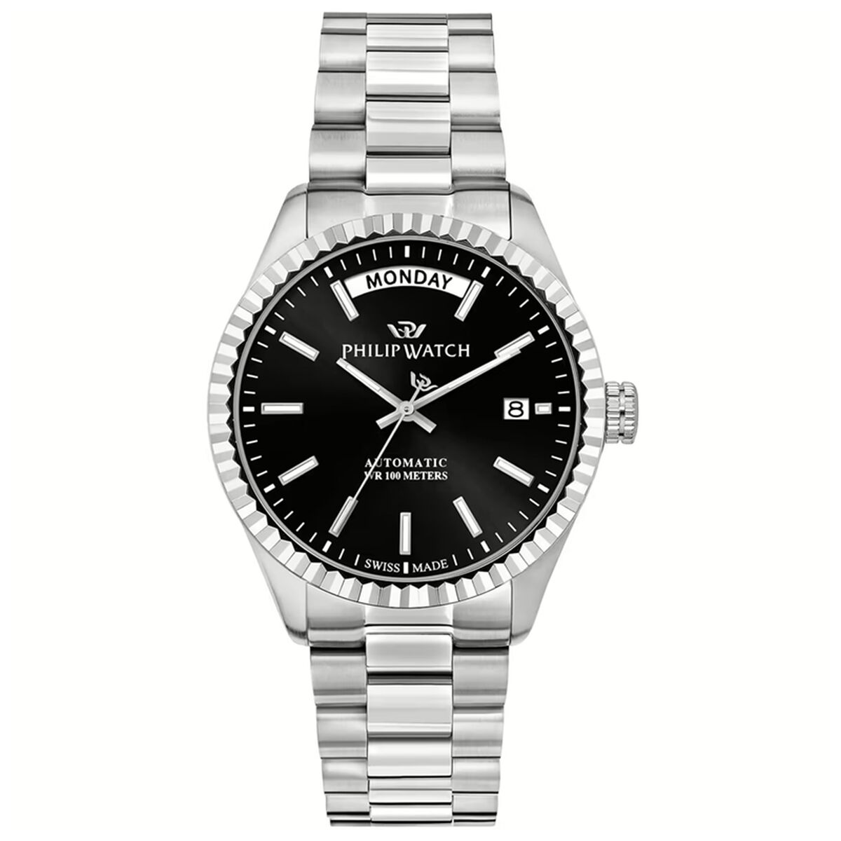Men’s Watch Philip Watch R8223597108 Black Silver
